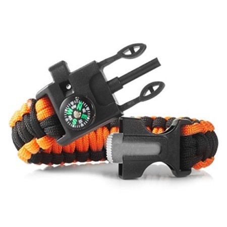 Amazon.com: 2 Pack Survival Paracord Bracelets 8.5